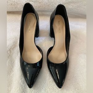 Black Patent Heels—Size 8